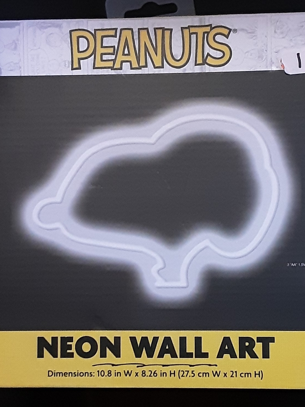 Peanuts White Neon Wall Art - Peanuts Brand
